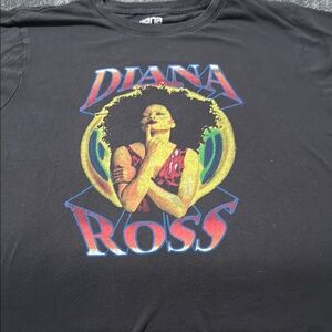 Black Diana Ross Graphic T-Shirt